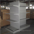 Double Sided Supermarket Shelf for Goods Display with Fence